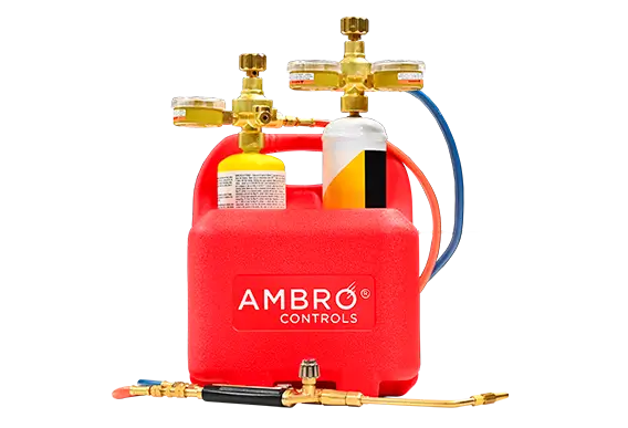 Ambro Controls Oxyset Mobile Brazing System set up
