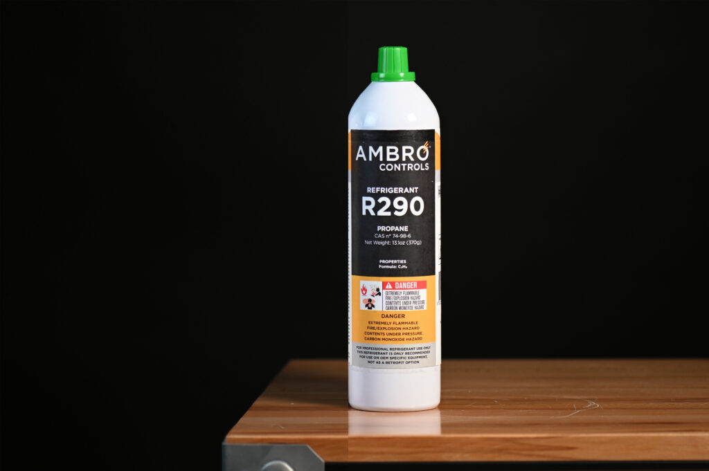 The convenient size of Ambro Controls R290 Disposable refrigerant