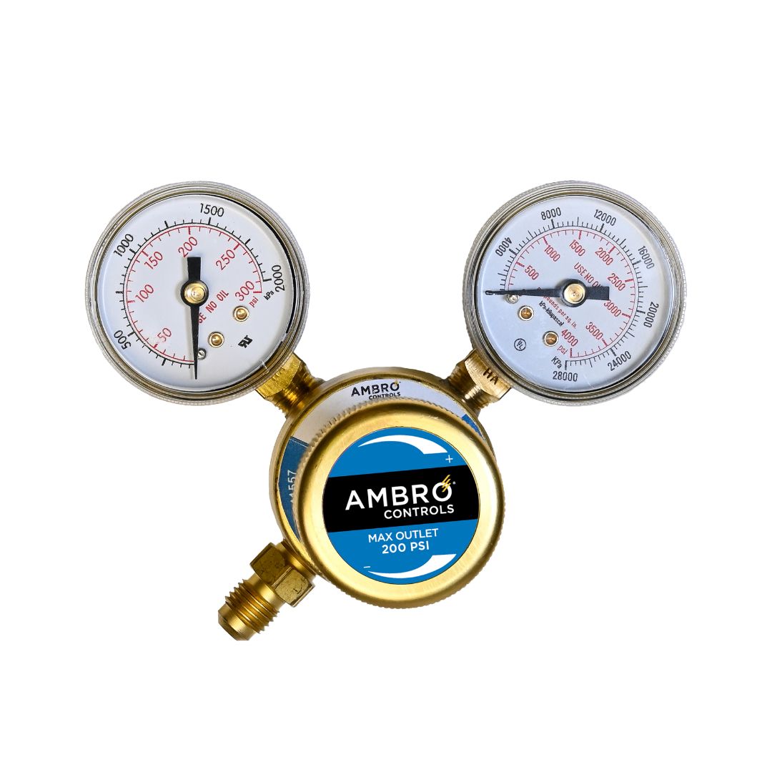 Nitrogen Cylinder Regulator 200PSI - Ambro Controls