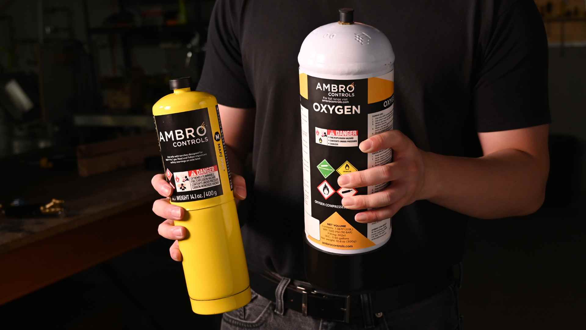 Ambro gas and refrigerant cylinders